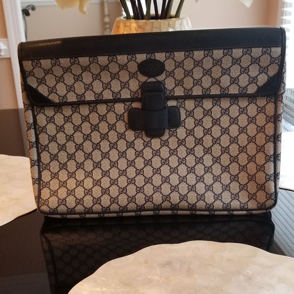 💯 GUCCI Vintage Briefcase/Portfolio/Laptop Case - Picture 13 of 13